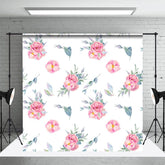 Aperturee - Aperturee Sweet Floral Leaves Fine Art Photography Backdrop